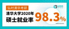 清华大学2020年硕士就业率98.3%